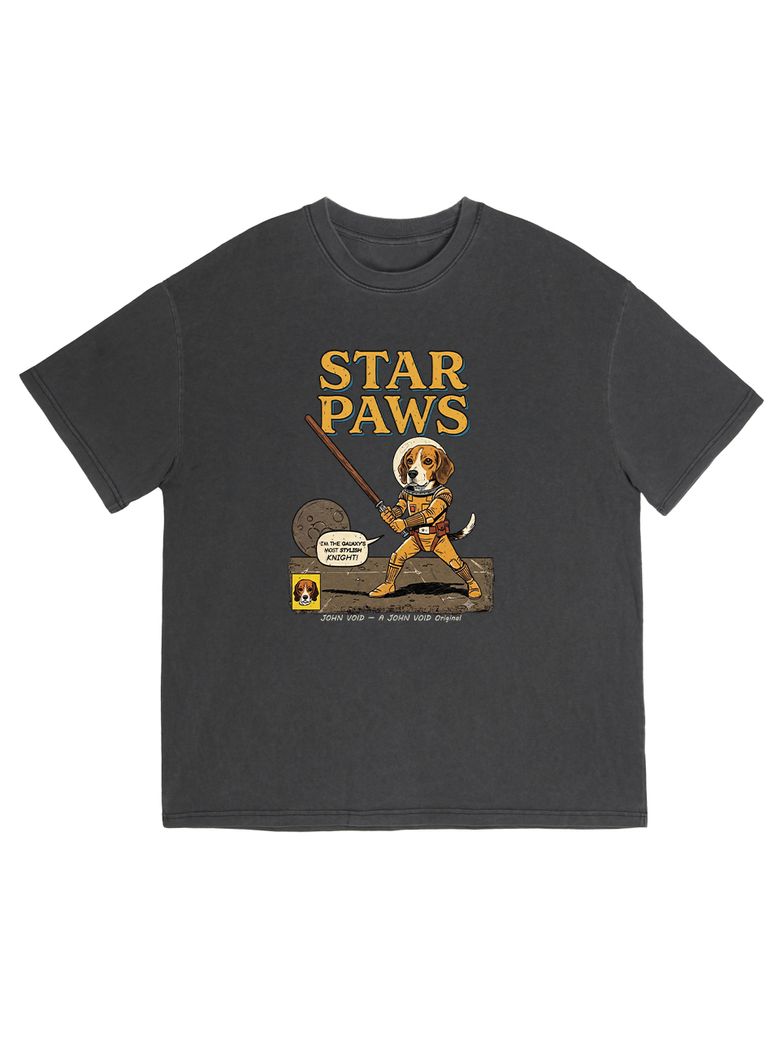 STAR PAWS PIGMENT HALF-SLEEVE T-SHIRT (SIZE ~5XL)