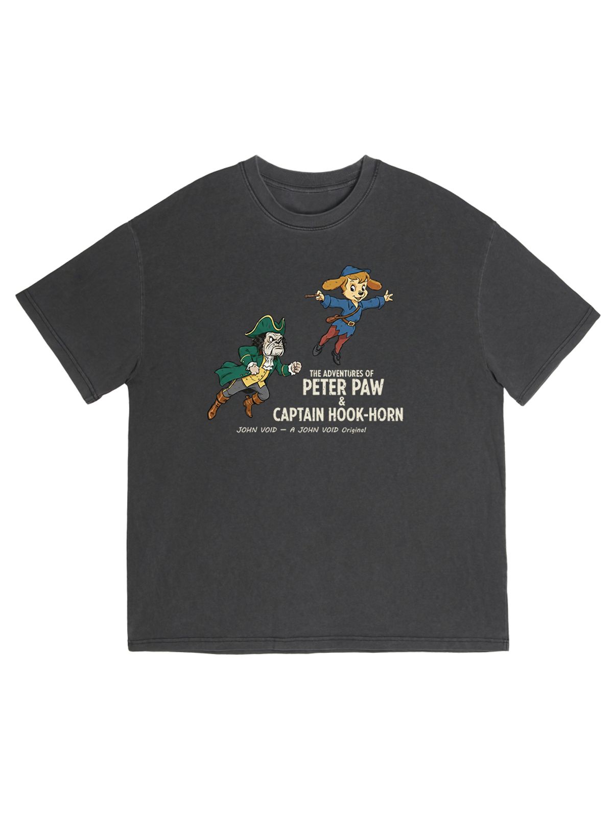 세이브어독(SAVE A DOG) PETER PAW PIGMENT HALF-SLEEVE T-SHIRT (SIZE ~5XL)
