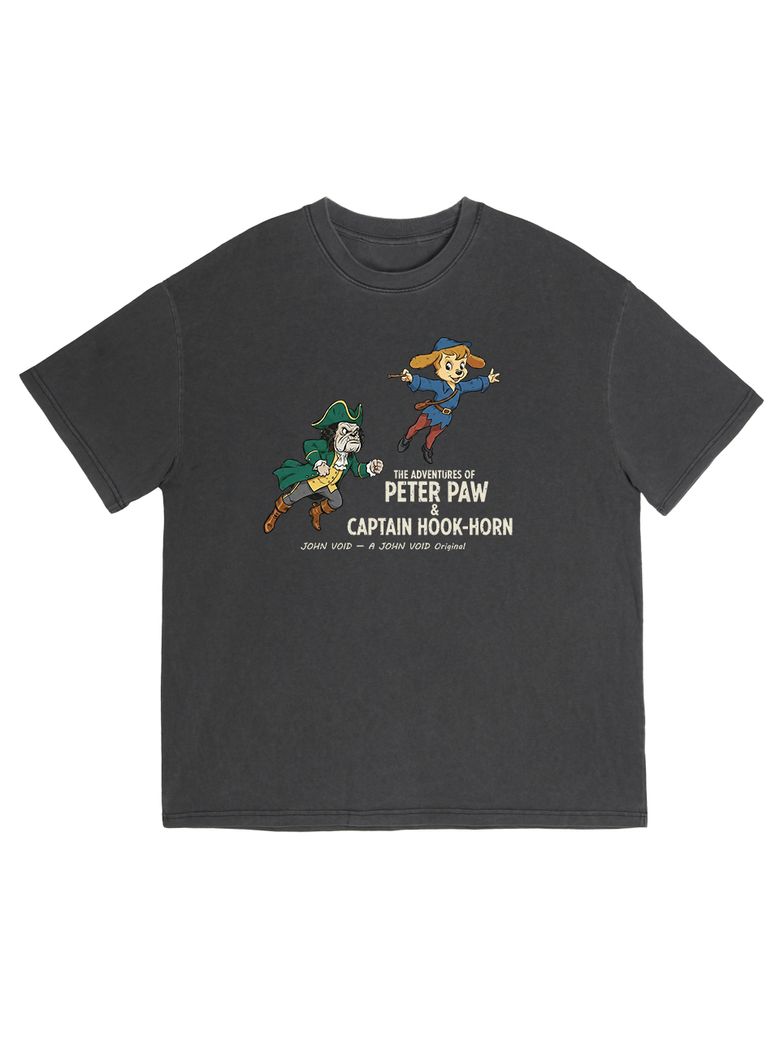 PETER PAW PIGMENT HALF-SLEEVE T-SHIRT (SIZE ~5XL)