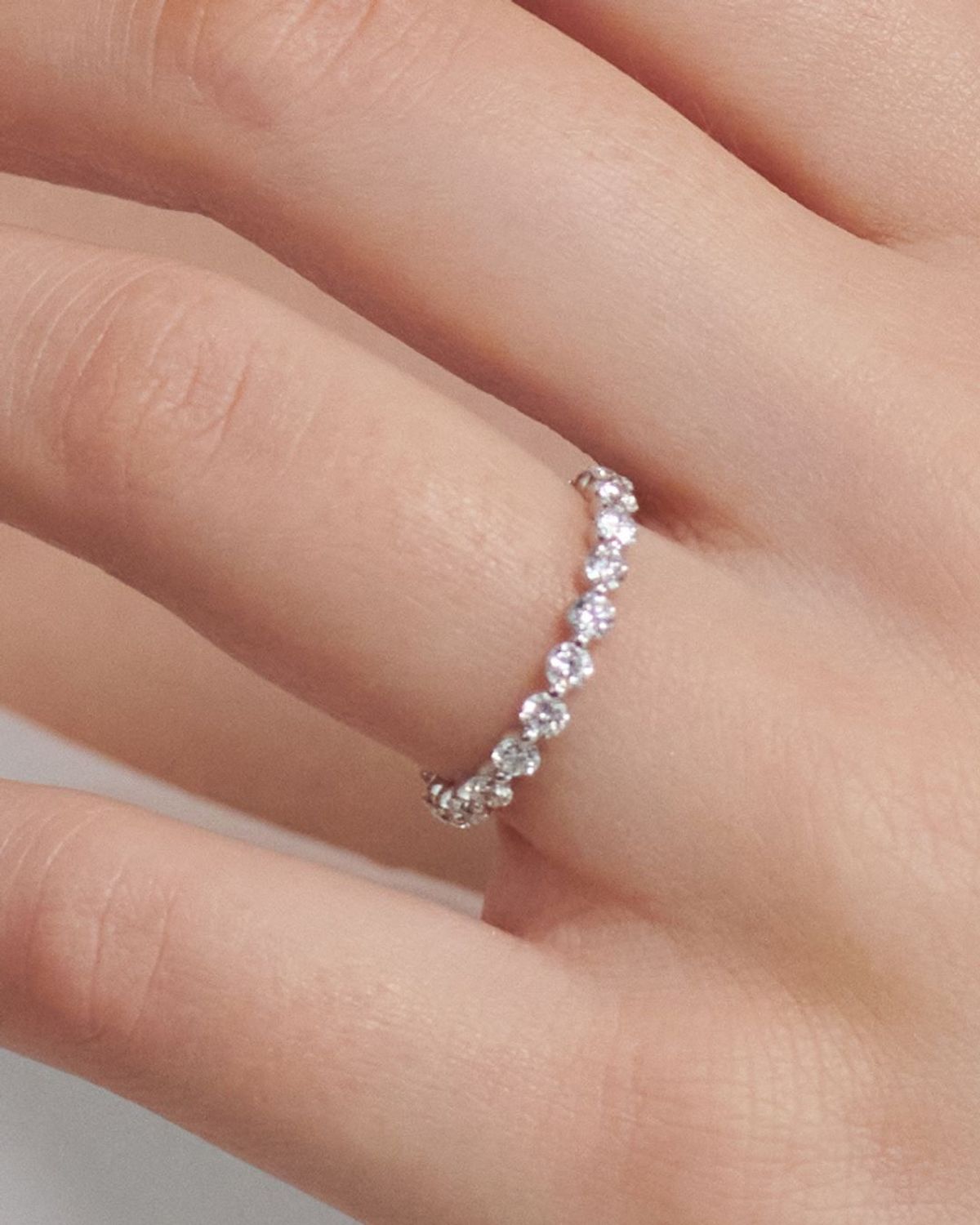 러비앤비(LOVEENB) [14K gold] 풀 이터니티 랩다이아몬드 가드링