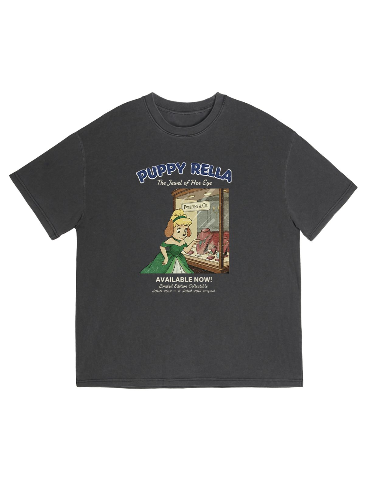 세이브어독(SAVE A DOG) PUPPYRELLA JEWEL PIGMENT HALF-SLEEVE T-SHIRT (SIZE ~5XL)