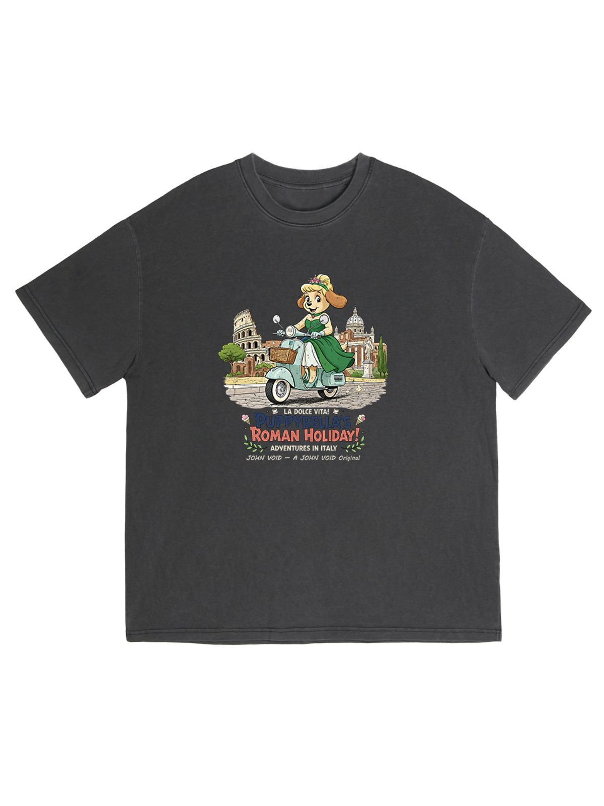 세이브어독(SAVE A DOG) PUPPYRELLA ROMAN PIGMENT HALF-SLEEVE T-SHIRT (SIZE ~5XL)