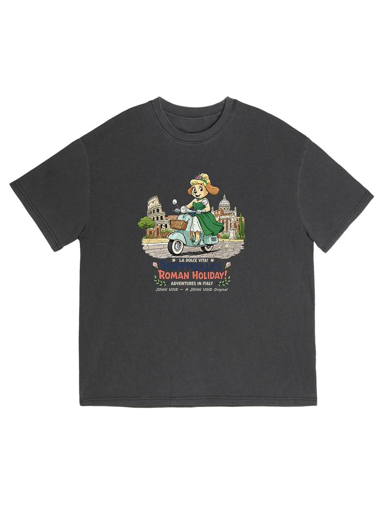 PUPPYRELLA ROMAN PIGMENT HALF-SLEEVE T-SHIRT (SIZE ~5XL)
