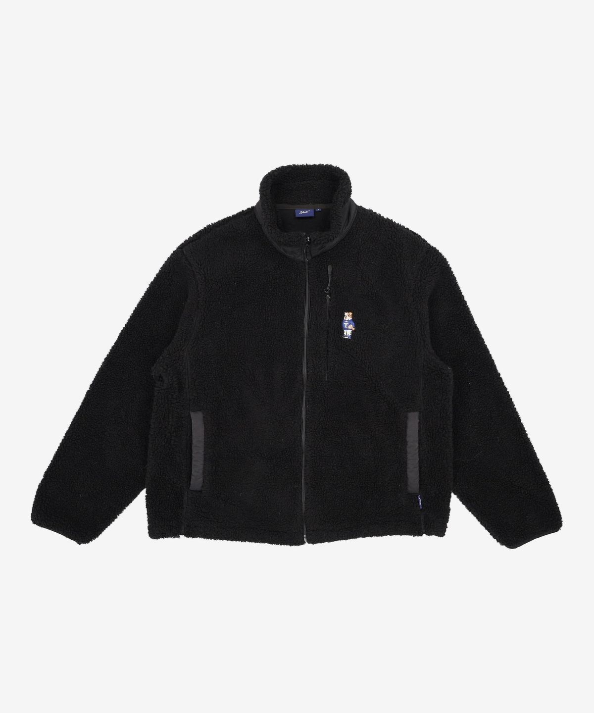 예일(YALE) HEAVY BOA FLEECE POCKET ZIP UP BLACK 1