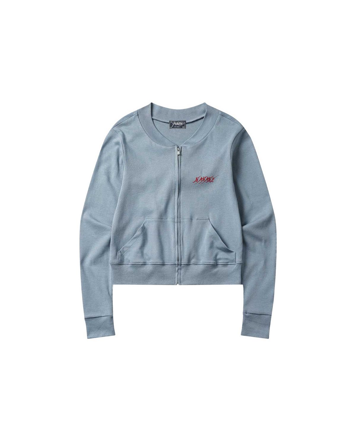 인세인개러지(INSANEGARAGE) INSANE WOMEN LOGO ZIP-UP JERSEY_LIGHT BLUE