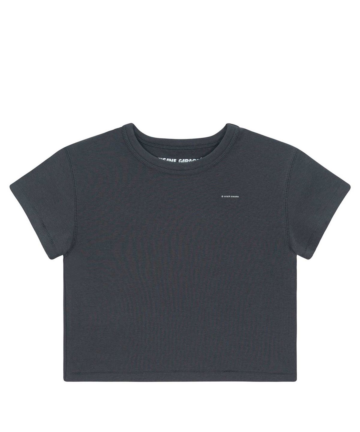인세인개러지(INSANEGARAGE) INSANE BABY CROP T-SHIRT_WASHED BLACK