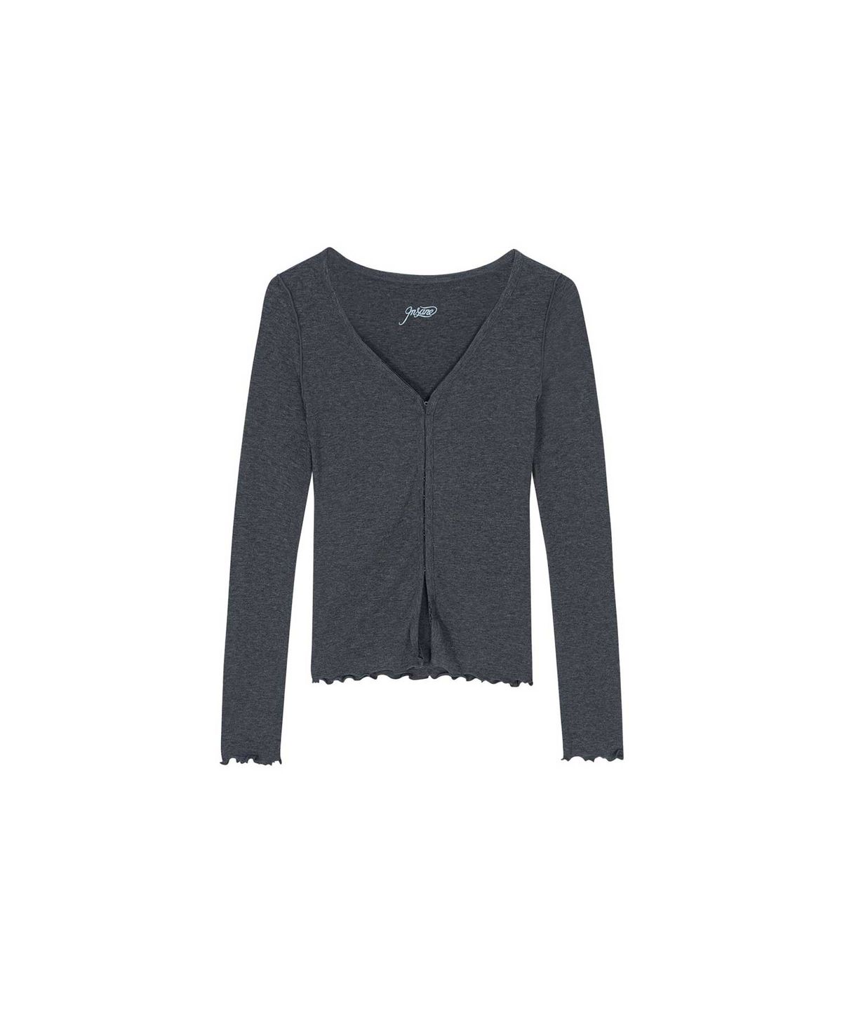 인세인개러지(INSANEGARAGE) INSANE WOMEN CARDIGAN_CHARCOAL