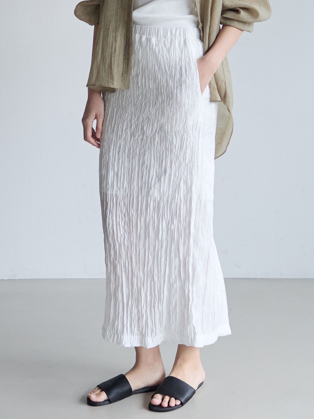 누토프(NUTOFFE) Rare Skirt_White