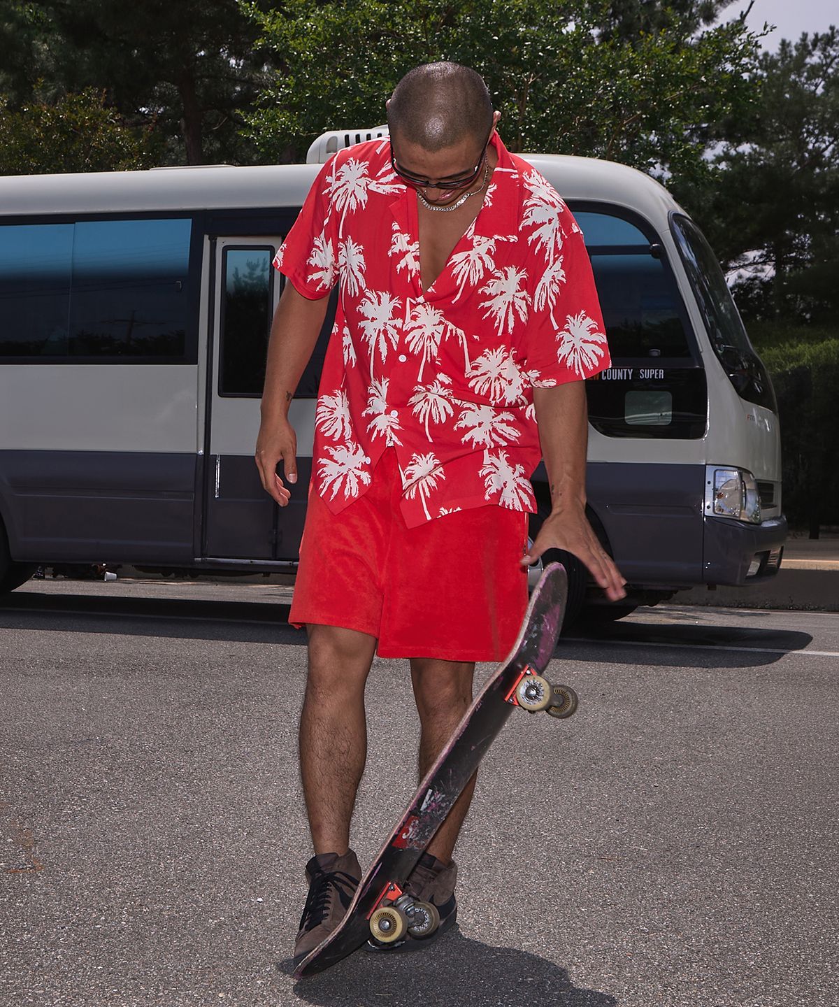 롤링스튜디오(ROLLINGSTUDIOS) COTTON TERRY SHORTS RED