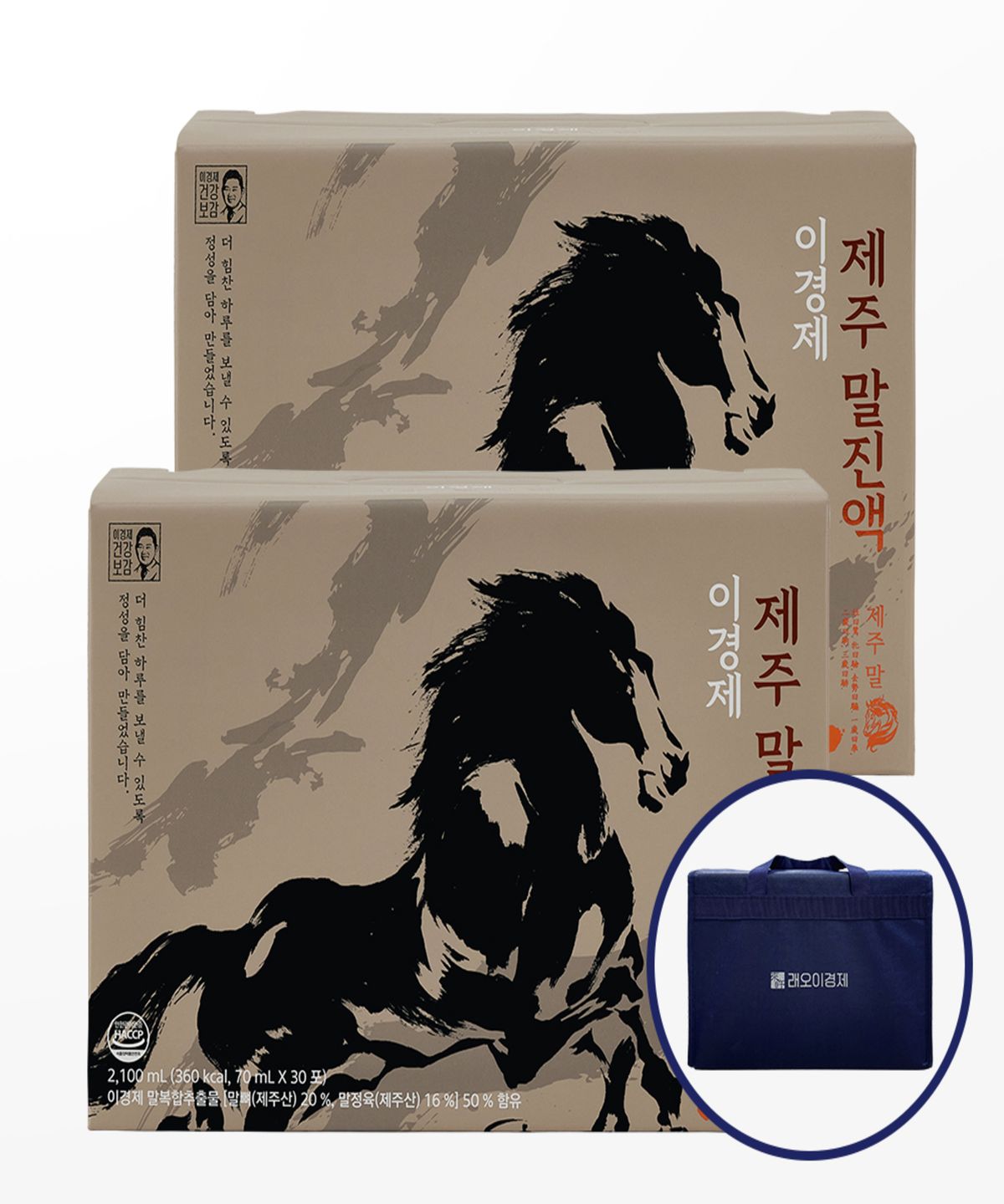 래오이경제(LEO LGJ) 제주 말진액 2박스(총60포) 부모님 건강 선물
