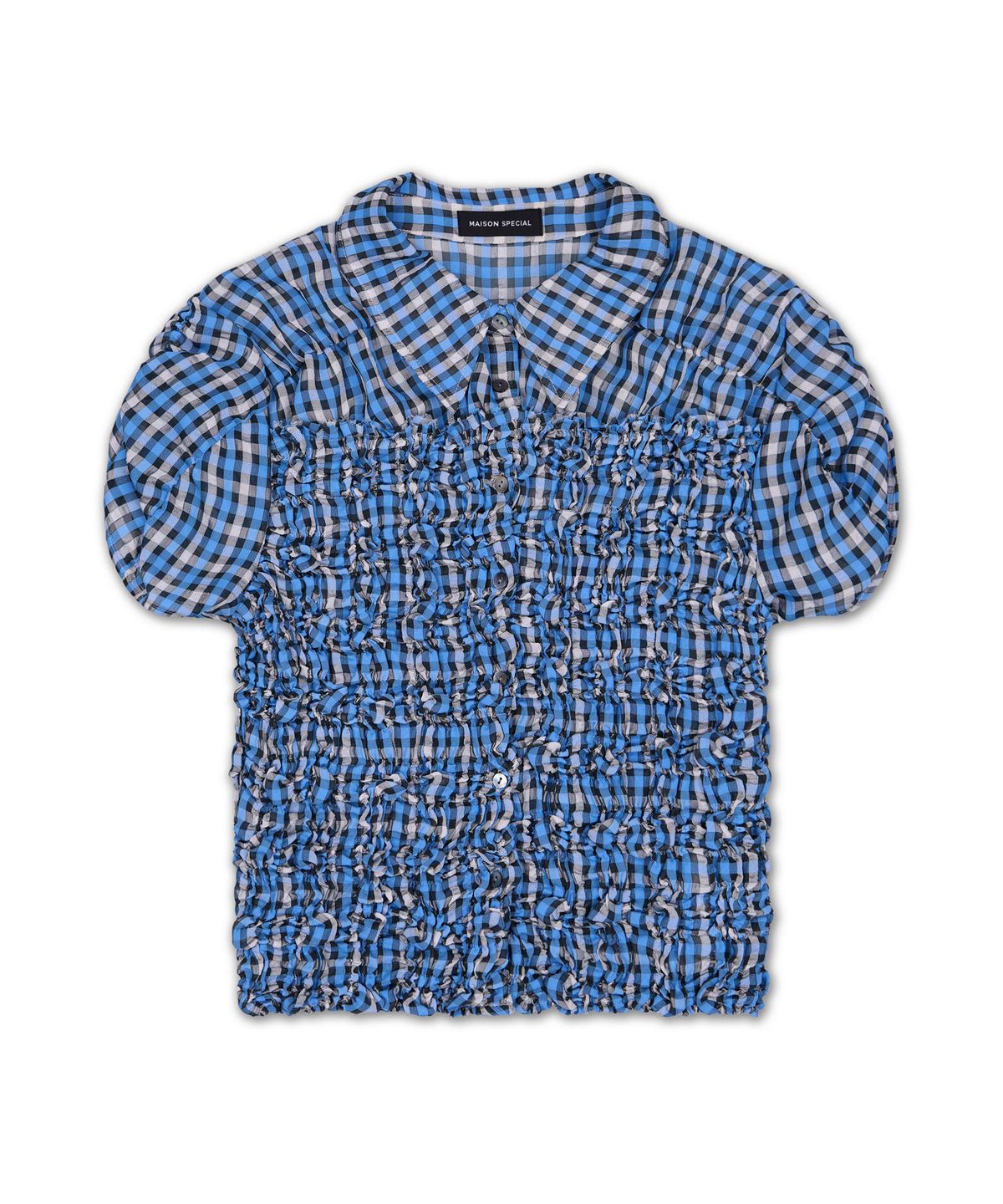 메종 스페셜(MAISON SPECIAL) 셔링 프렌치 슬리브 셔츠 (Shirring French Sleeve Shirt)