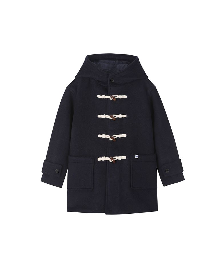 울 후드 코트 네이비 LK2604CT01NA