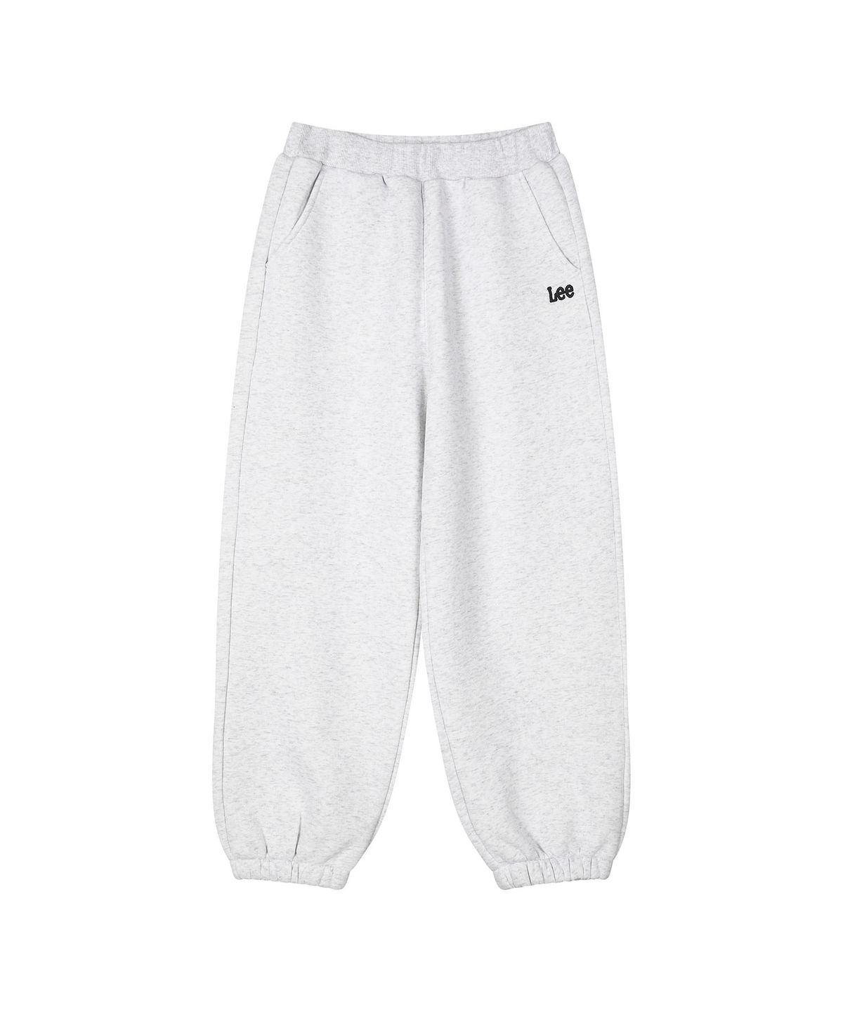 리 키즈(LEE KIDS) 조거 기모 스웻 팬츠 화이트멜란지 LK2604JP01WM
