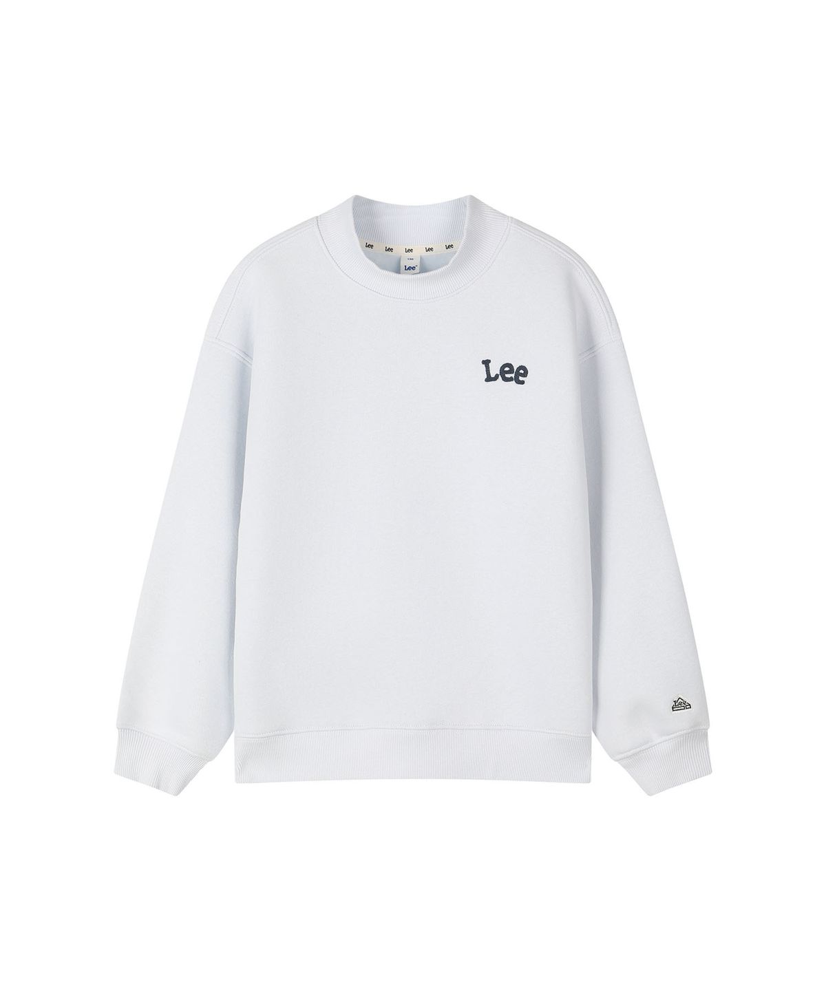 리 키즈(LEE KIDS) 버디LEE 하프넥 프린트 기모 스웻셔츠 스카이블루 LK2604CR13SB