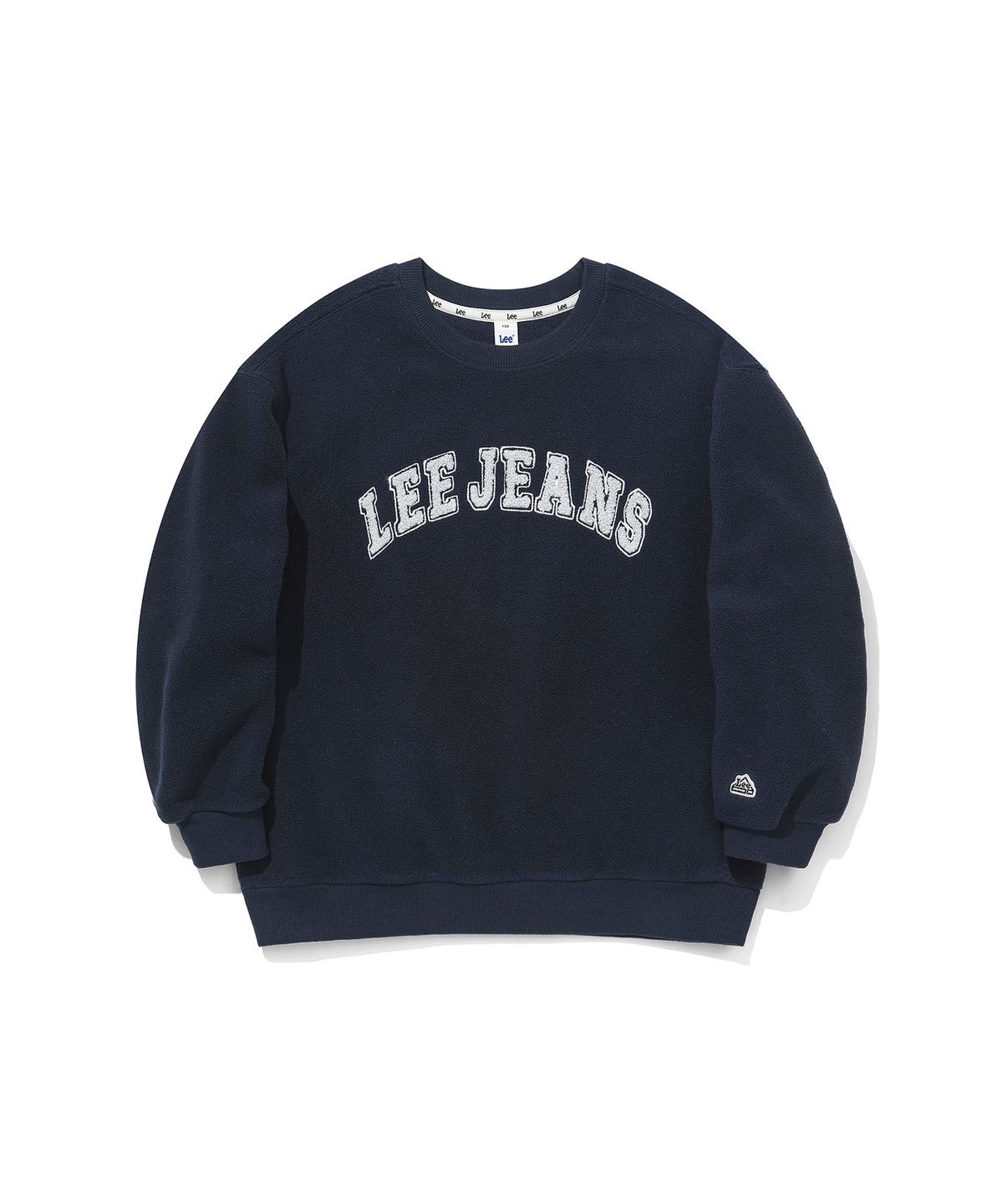 리 키즈(LEE KIDS) 플리스 자수 로고 스웻셔츠 네이비 LK2604CR03NA
