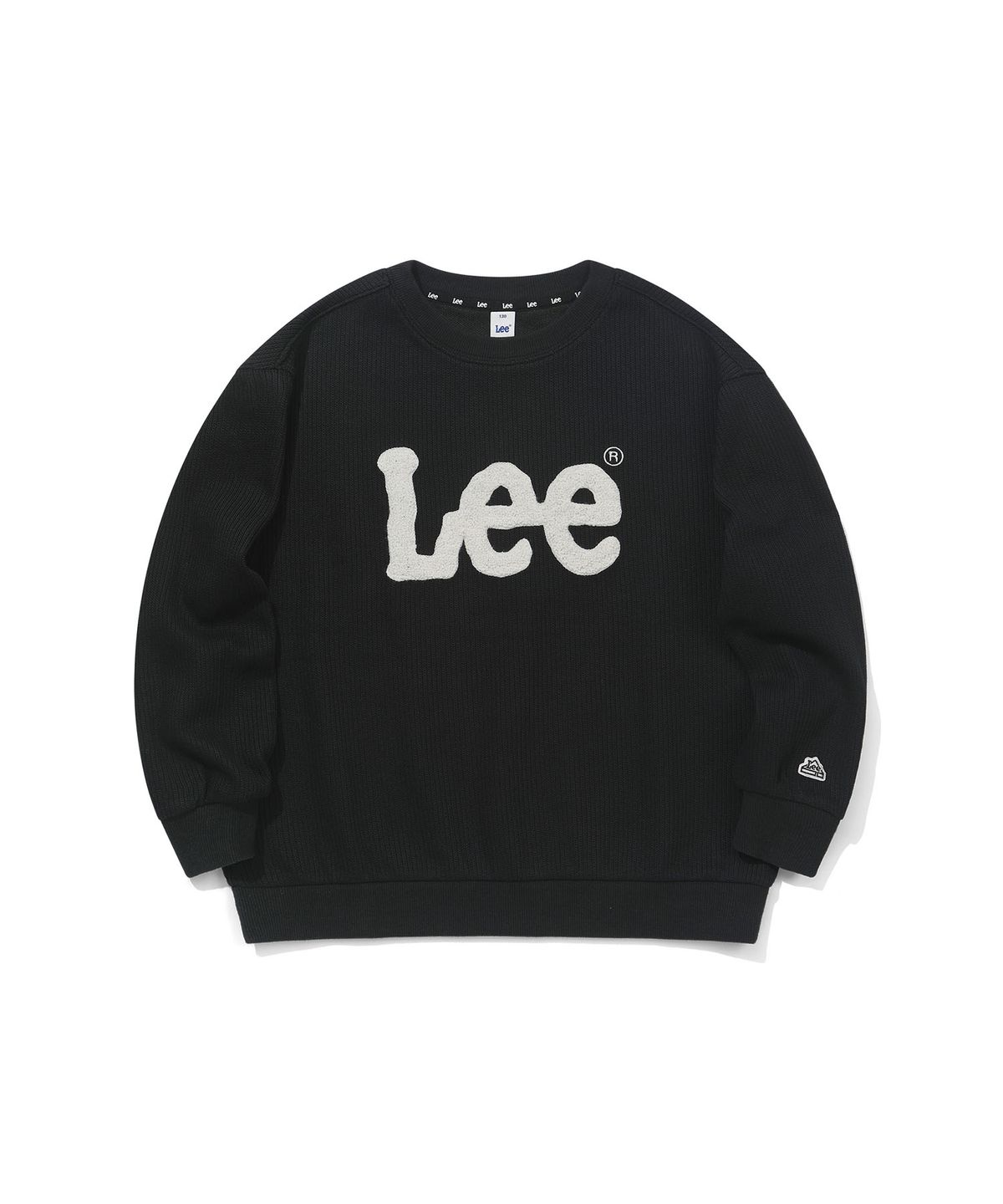 리 키즈(LEE KIDS) 빅트위치 부클자수 스웻셔츠 블랙 LK2604CR01BK