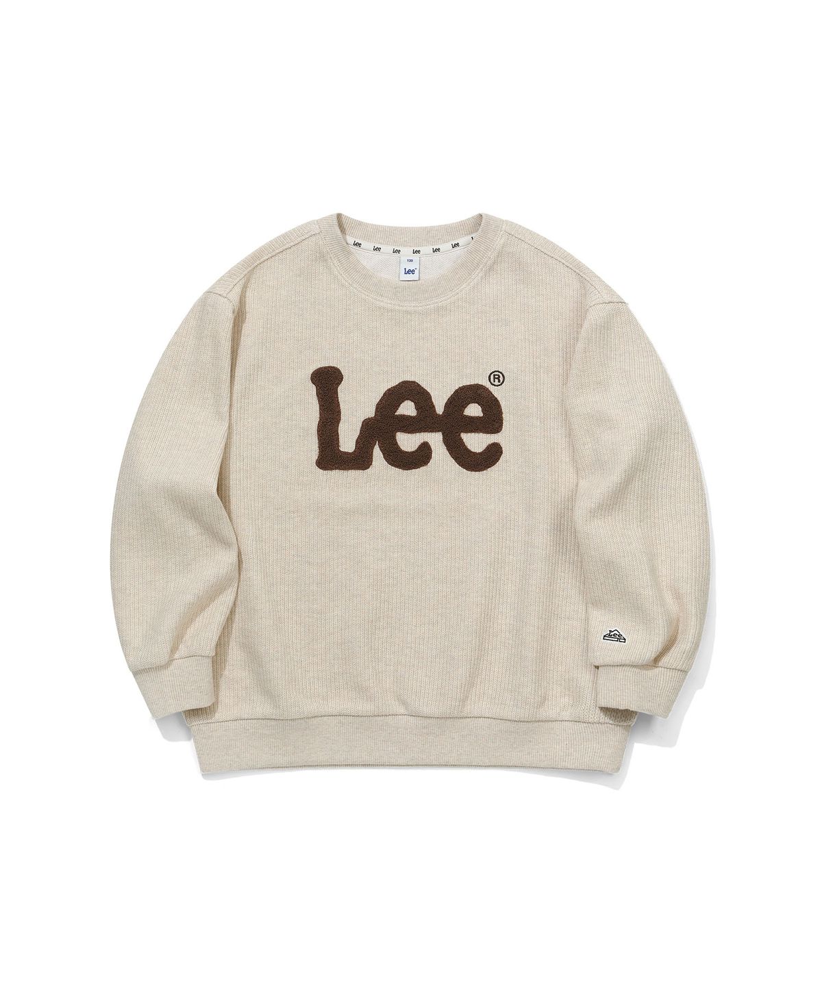 리 키즈(LEE KIDS) 빅트위치 부클자수 스웻셔츠 오트밀 LK2604CR01OT