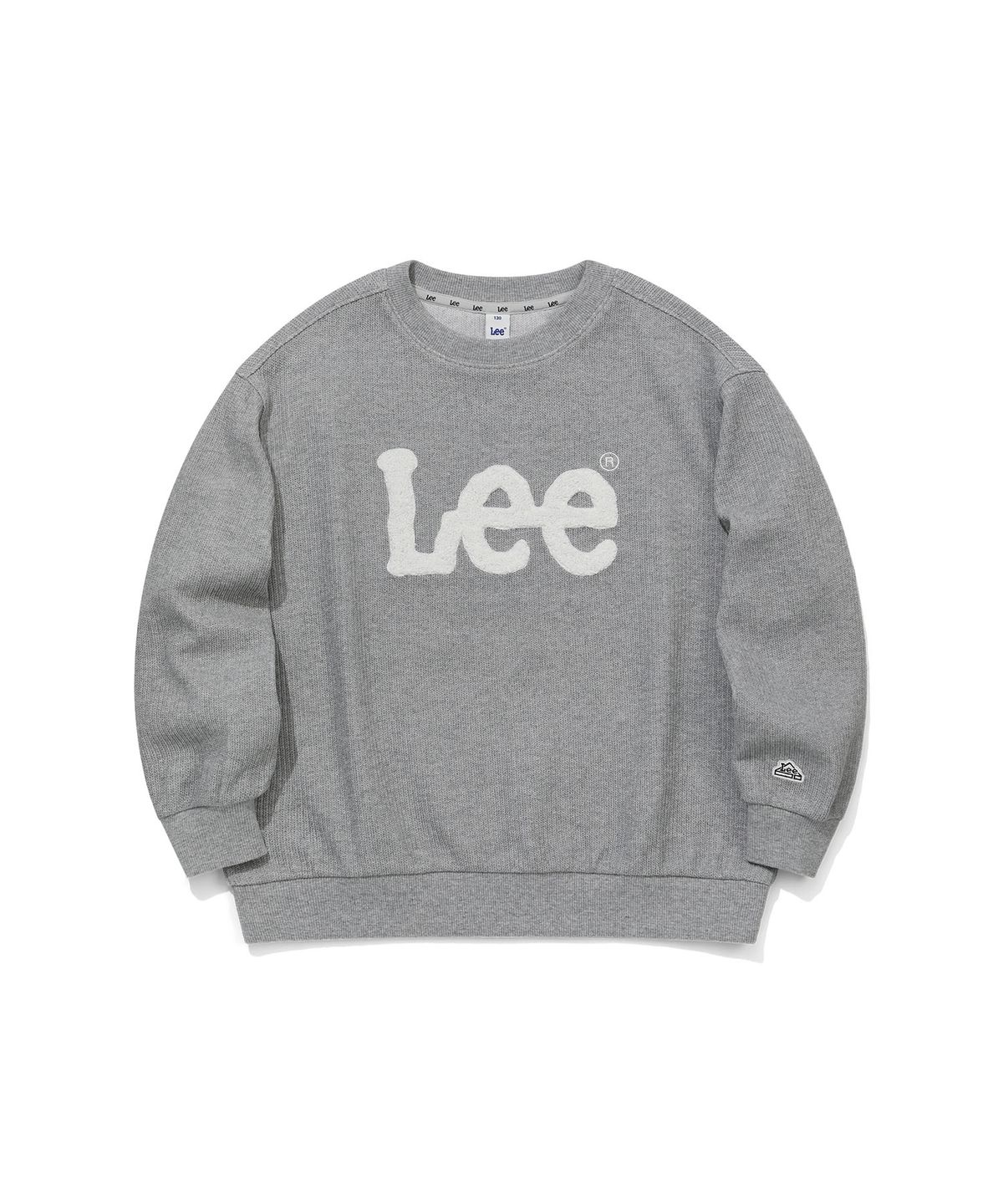 리 키즈(LEE KIDS) 빅트위치 부클자수 스웻셔츠 멜란지그레이 LK2604CR01MG