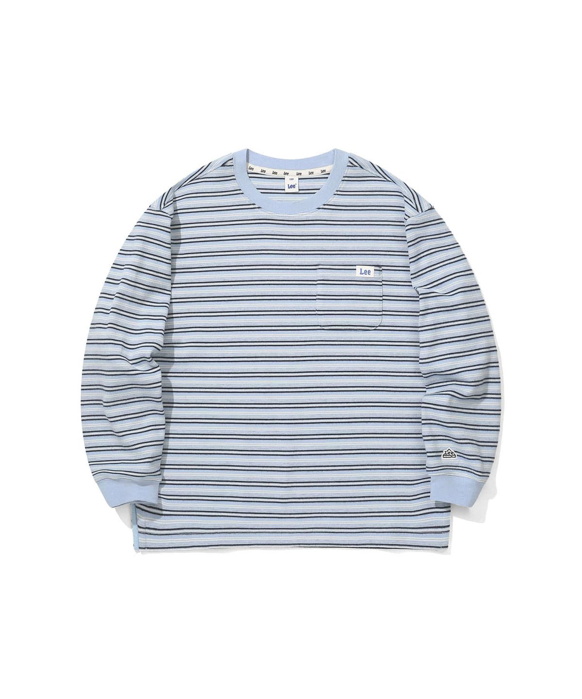 리 키즈(LEE KIDS) 스트라이프 티셔츠 스카이블루 LK2604LT02SB