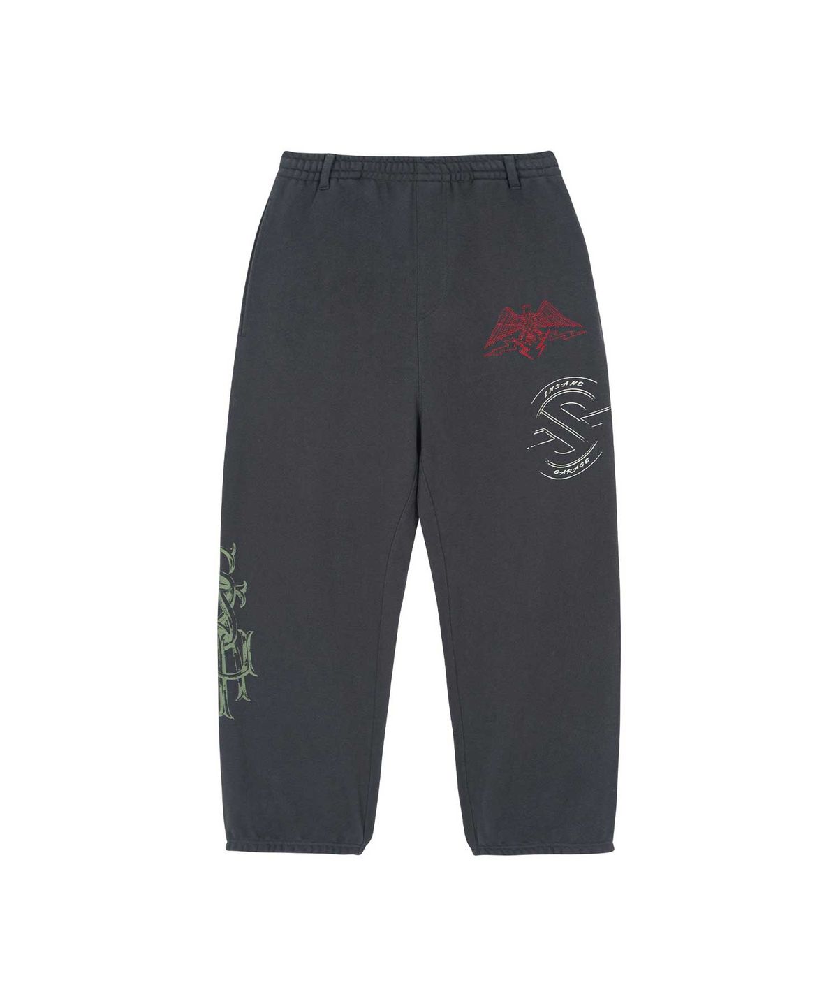 인세인개러지(INSANEGARAGE) INSANE GRAPHIC SWEAT PANTS_BLACK