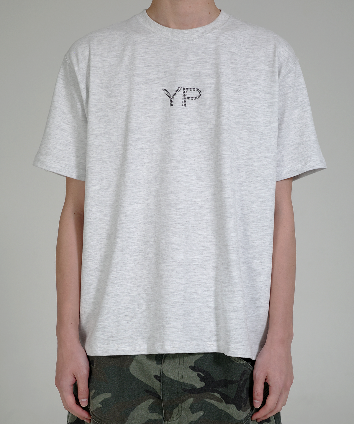 유프(YUPE) YP Hotfix T-Shirts - White Melange