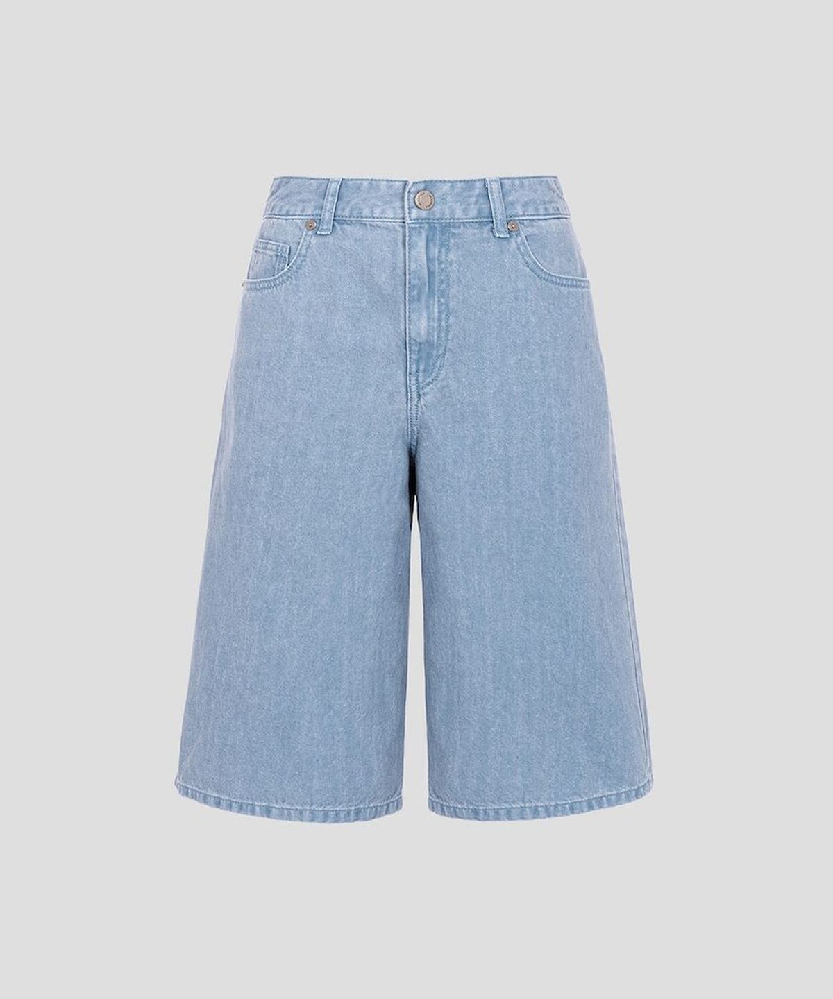 빈폴 레이디스(BEANPOLE LADIES) 오버다잉 데님 버뮤다  스카이 블루 (BF6725C71Q)
