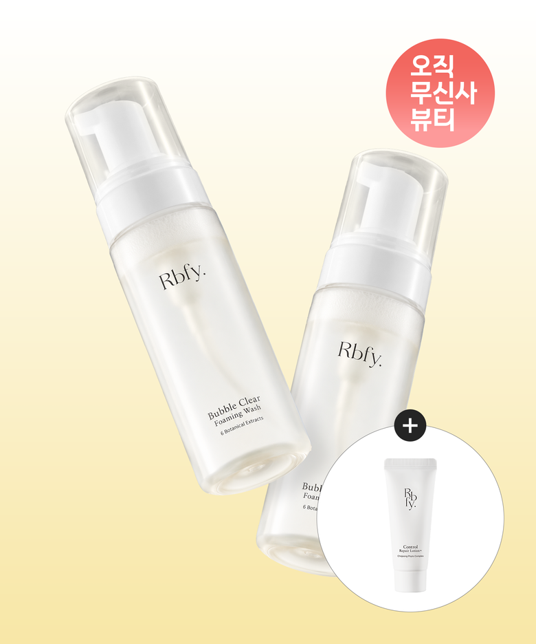 버블 클리어 포밍워시 155ml x 2개 [총 310ml] (+증정)컨트롤 장벽 로션 20ml