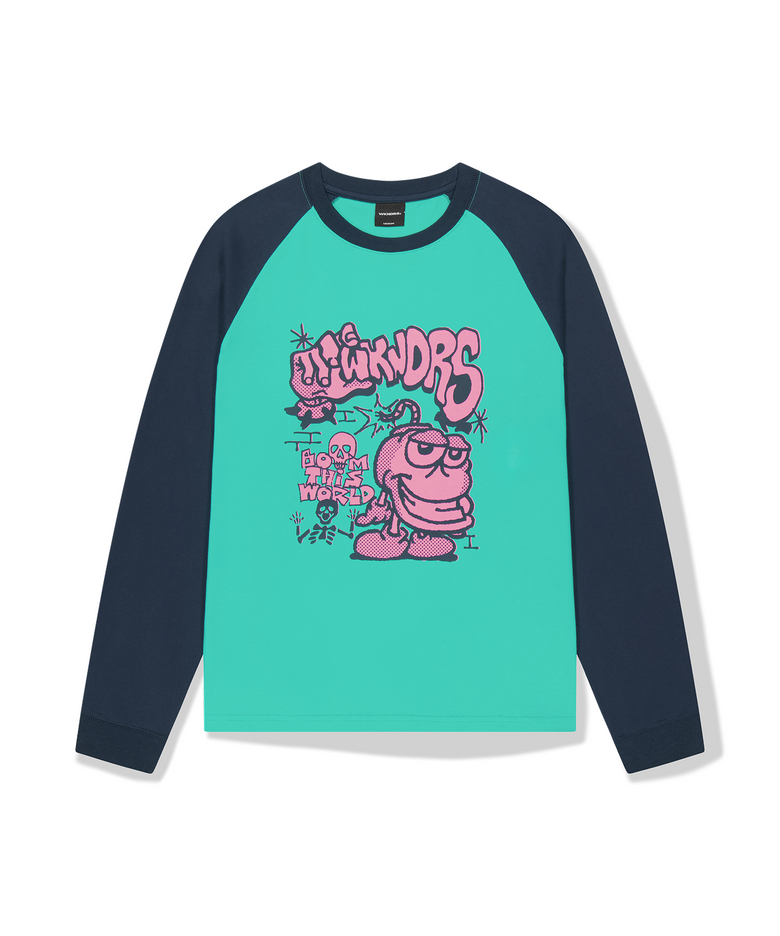 BOMB RAGLAN LS T-SHIRT (NAVY)