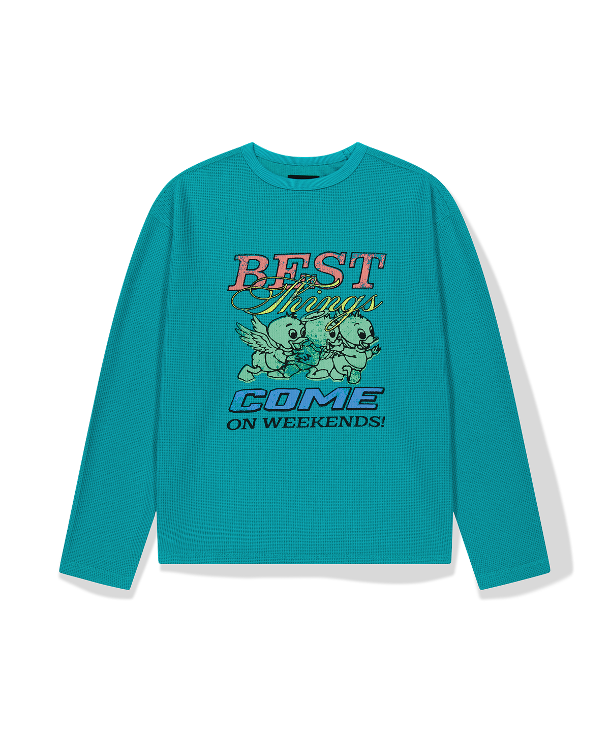 위캔더스(WKNDRS) DUCK LS T-SHIRT (C.BLUE)