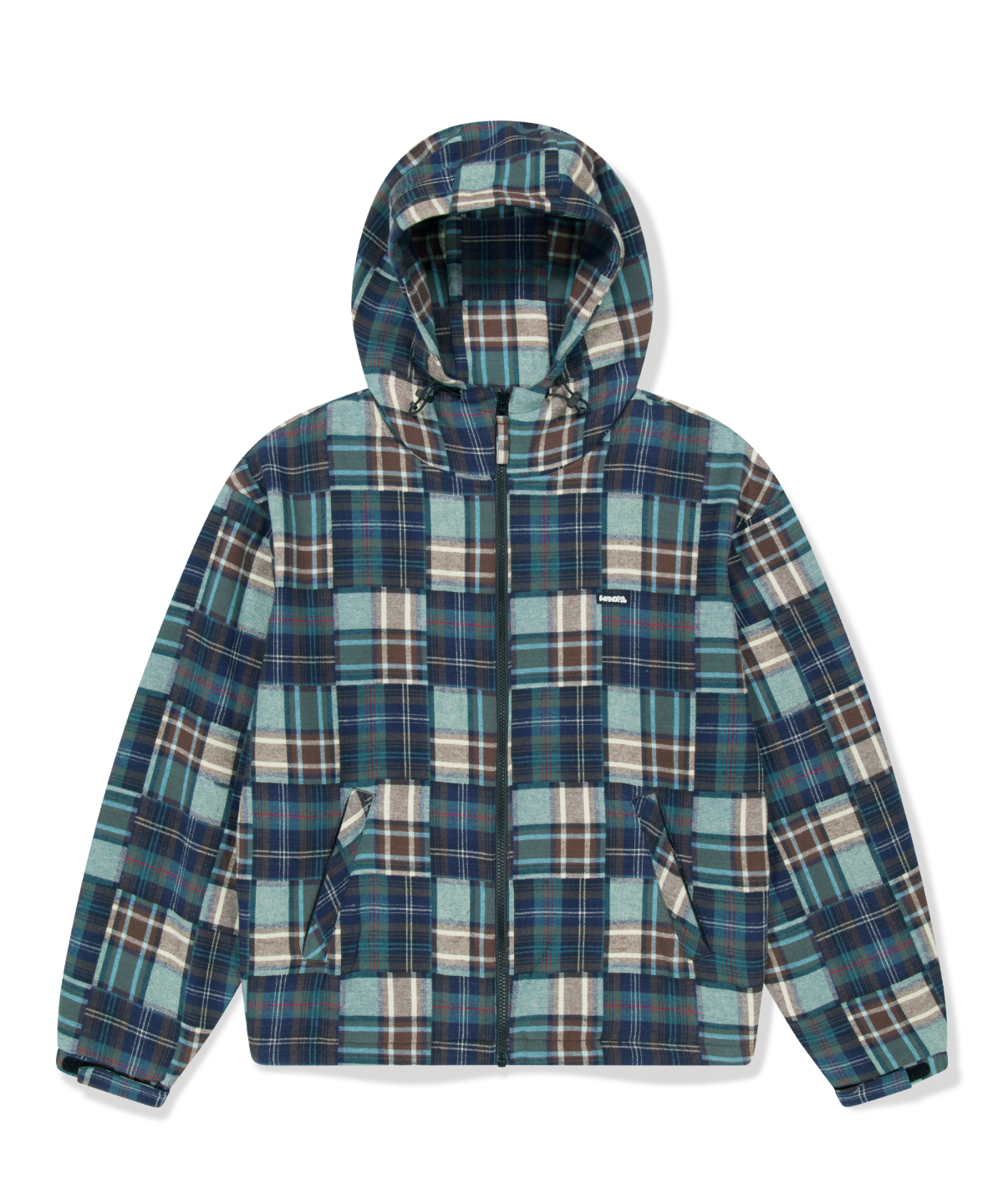 위캔더스(WKNDRS) PATCHWORK HOOD JACKET (D.MIX)