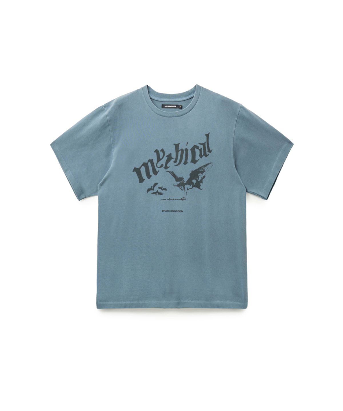 해칭룸(HATCHINGROOM) Mythical Angel Tee Over Dyed Sky Blue