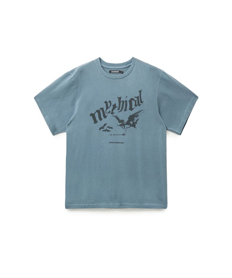 Mythical Angel Tee Over Dyed Sky Blue