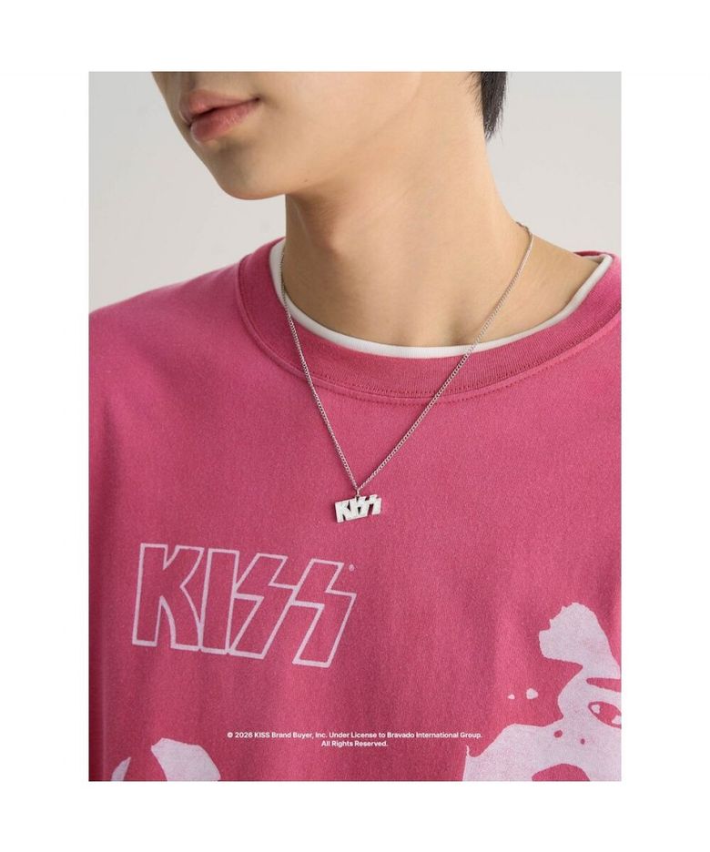 [UNIVERSAL MUSIC] KISS 메탈 로고 목걸이  그레이