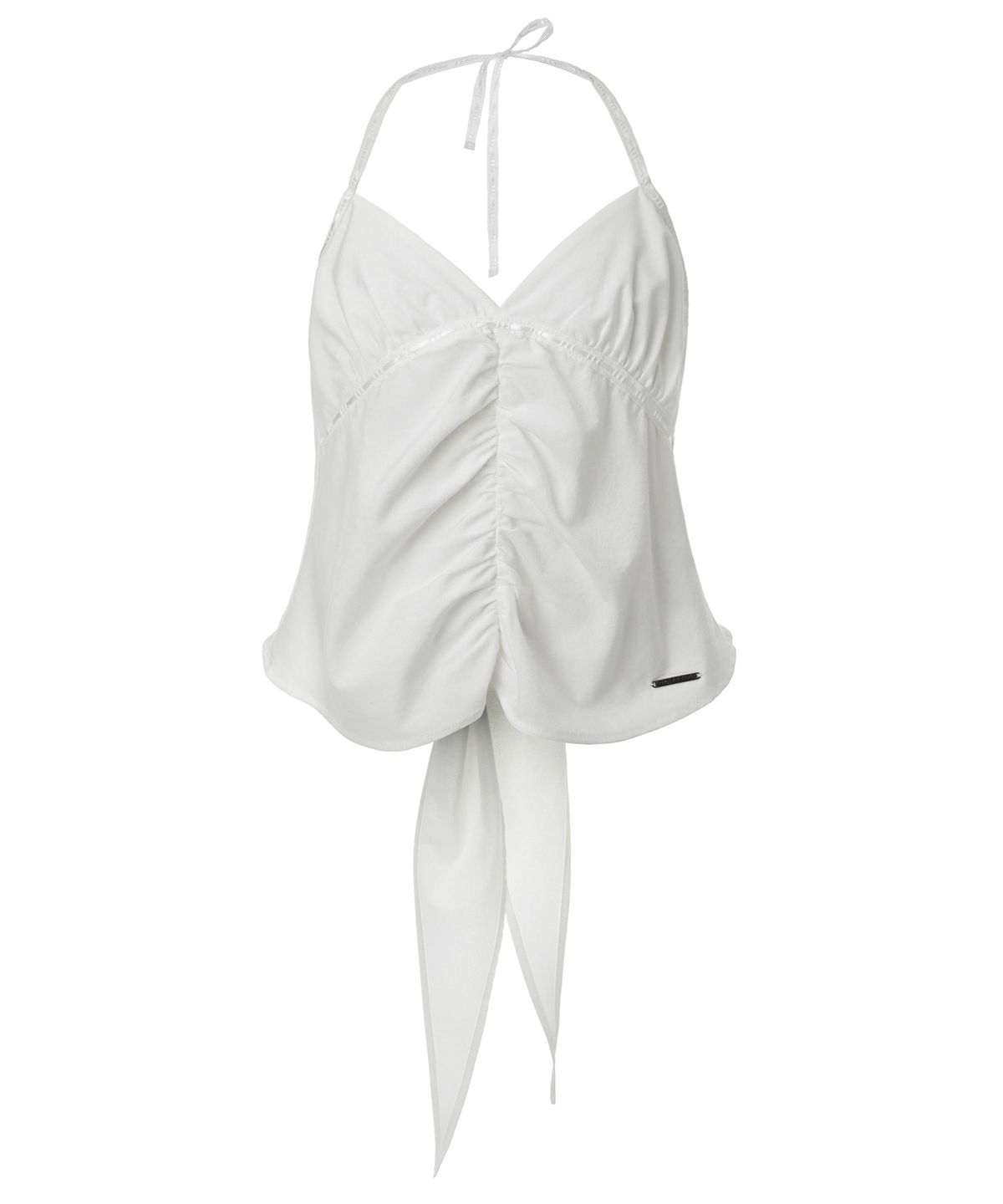 이네기(INEGI) Open Back Ladder Blouse (white)