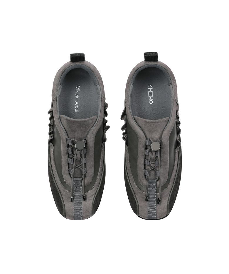 [미세키서울X기호] Layered shirring sneakers GREY