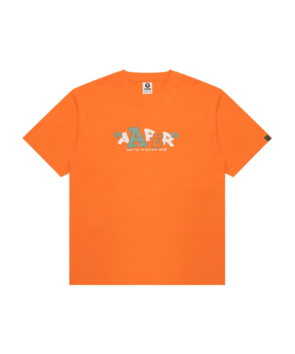 에이프(AAPE) AAPER 그래픽 티셔츠 오렌지 / AAPTEM1822XXQORX
