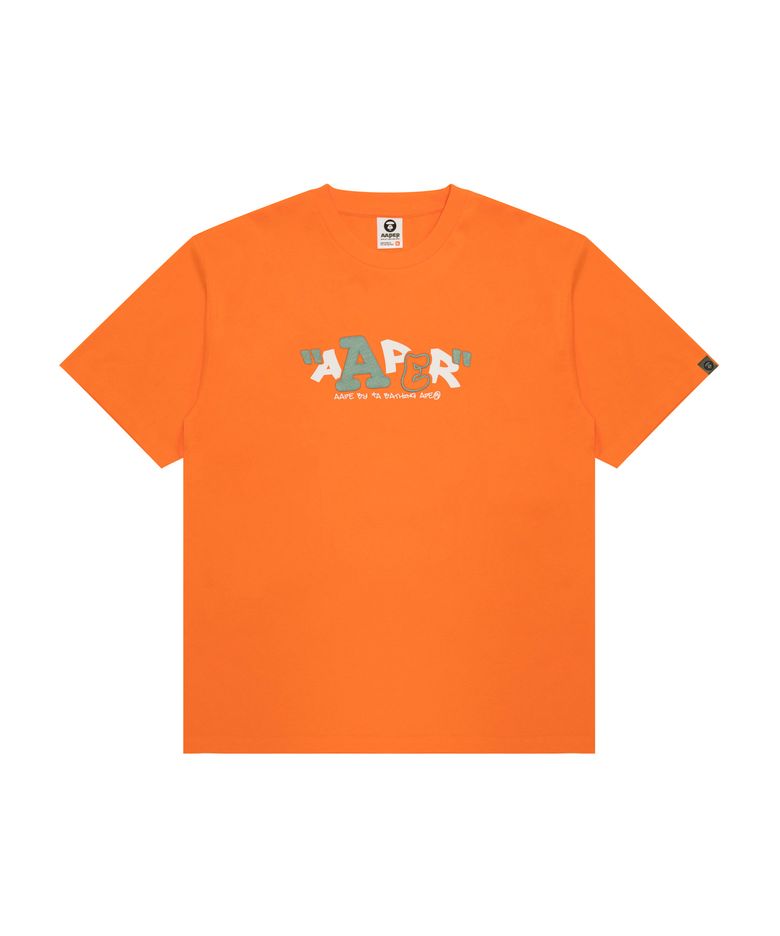 AAPER 그래픽 티셔츠 오렌지 / AAPTEM1822XXQORX