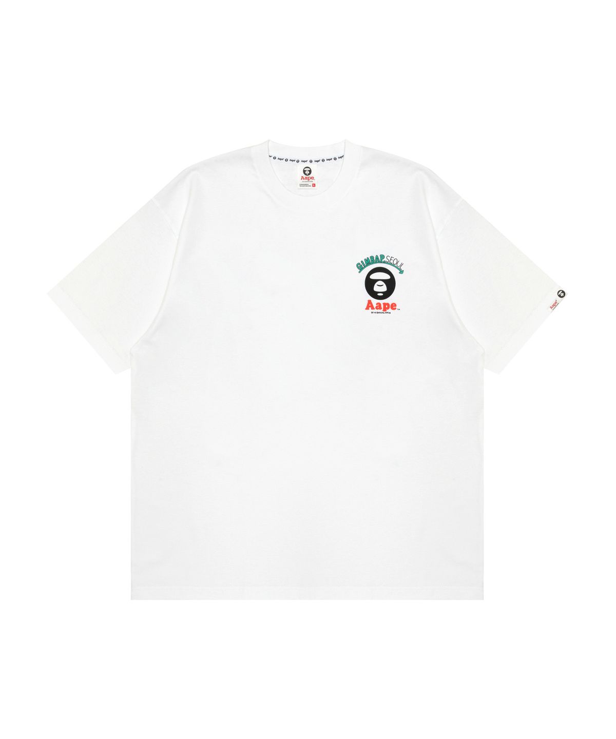 에이프(AAPE) AAPE X Jun Oson 그래픽 티셔츠 화이트 / AAPTEM9868XXQWHX