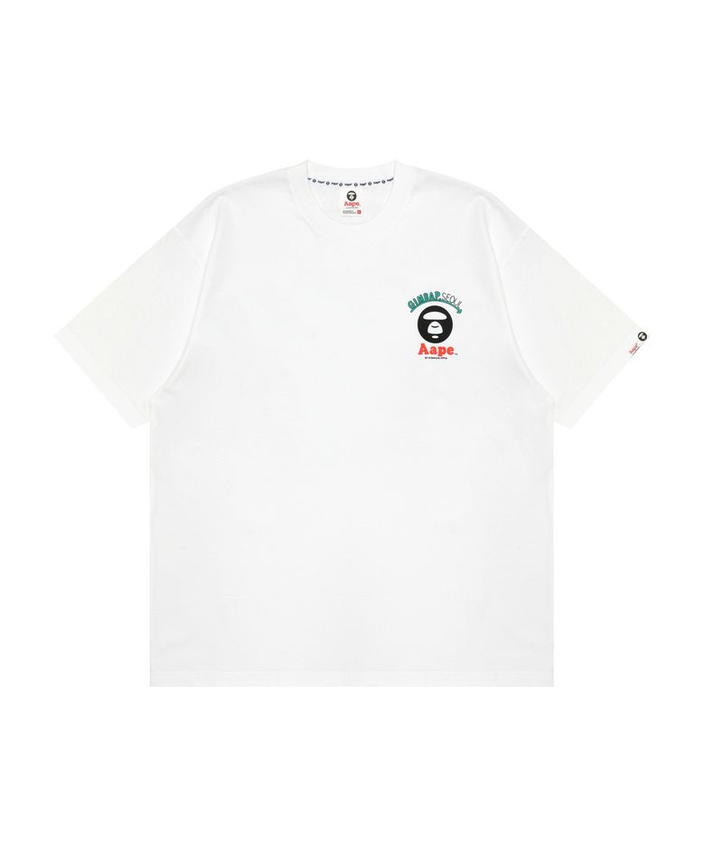 AAPE X Jun Oson 그래픽 티셔츠 화이트 / AAPTEM9868XXQWHX