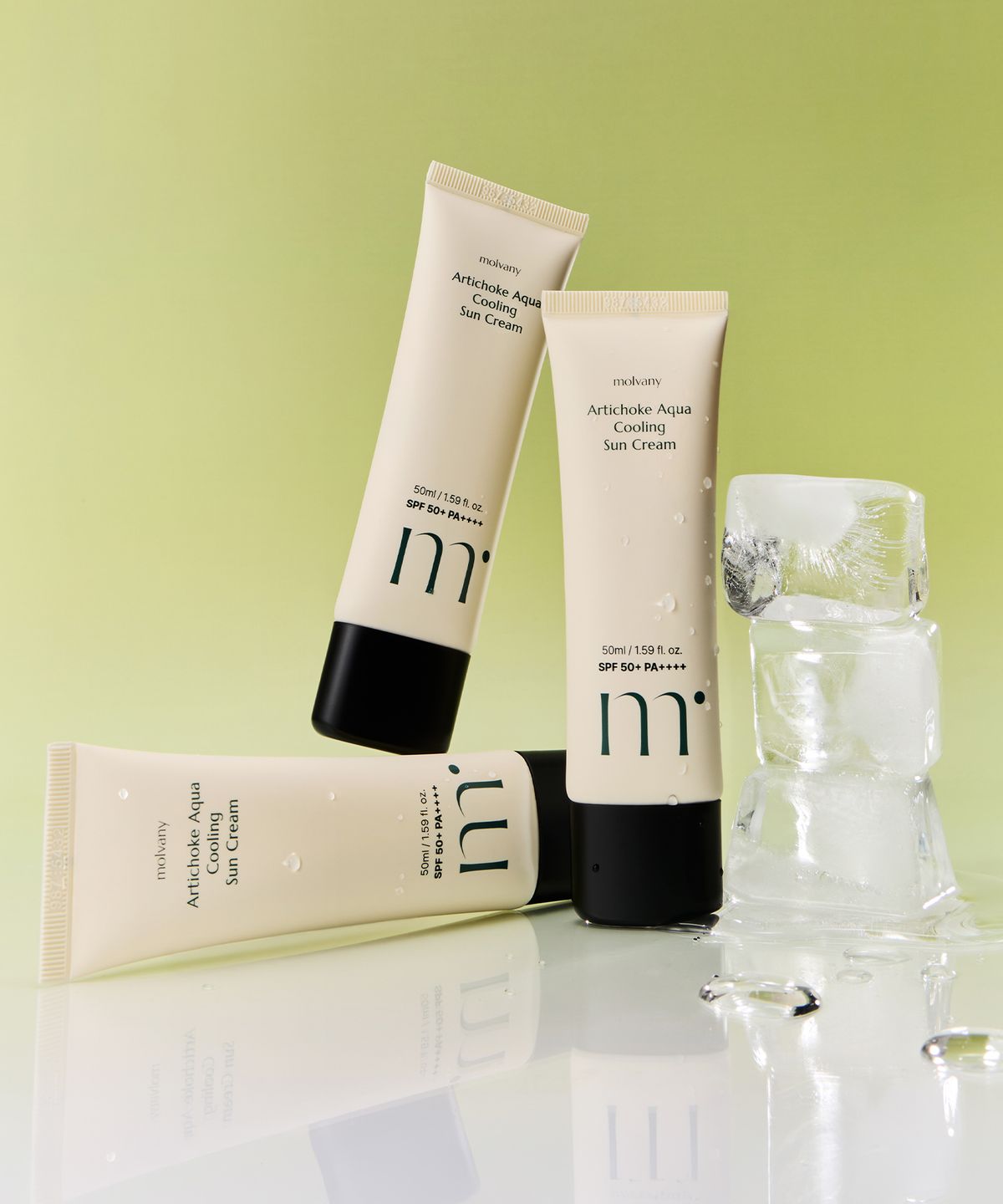 몰바니(MOLVANY) [2개] 아티초크 아쿠아 쿨링 선크림 50ml