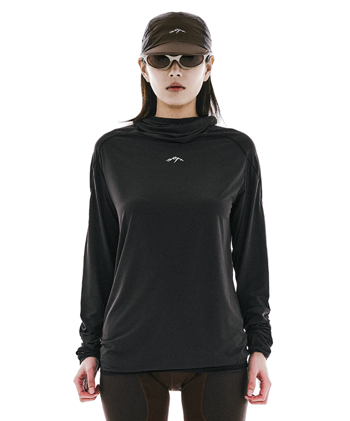콜드웜(COLDWARM) Phantom Veil Hoodie (Black) - Women