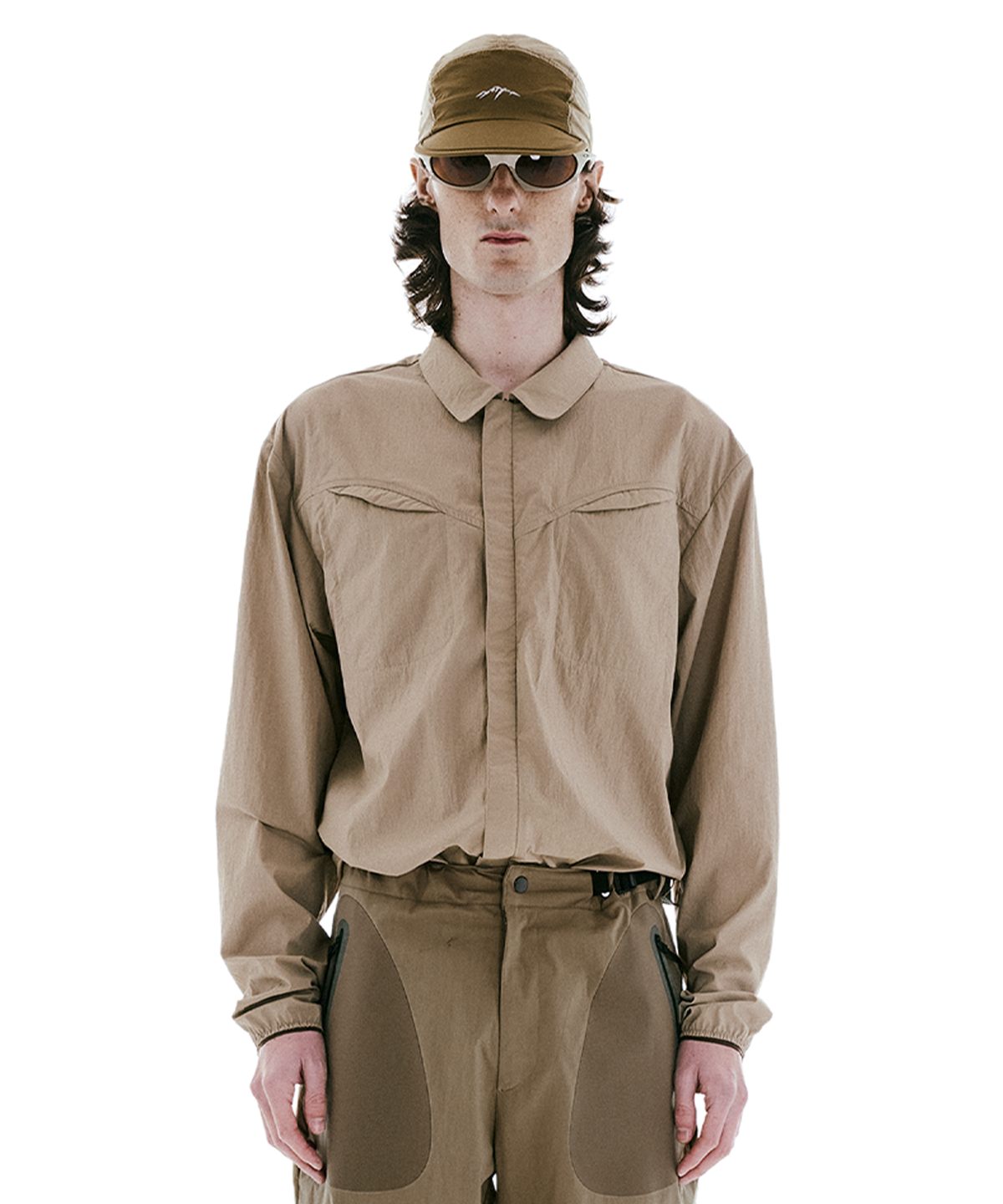 콜드웜(COLDWARM) Winglet Shirts (Stone Beige)