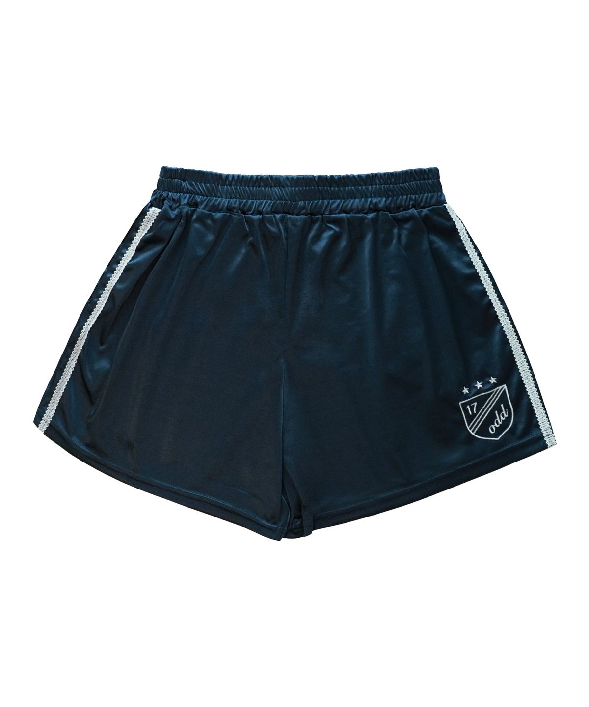 오드민(ODDMIN) Lace Jersey Shorts (navy)