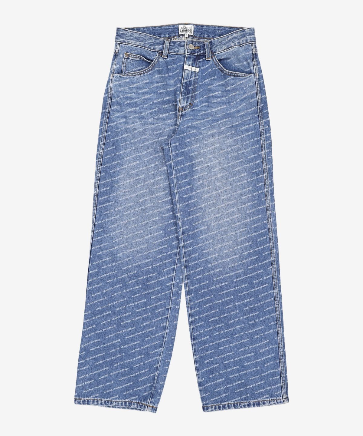 마리떼 프랑소와 저버(MARITHÉ + FRANҪOIS GIRBAUD) M WIDE PRINTING DENIM PANTS blue 28