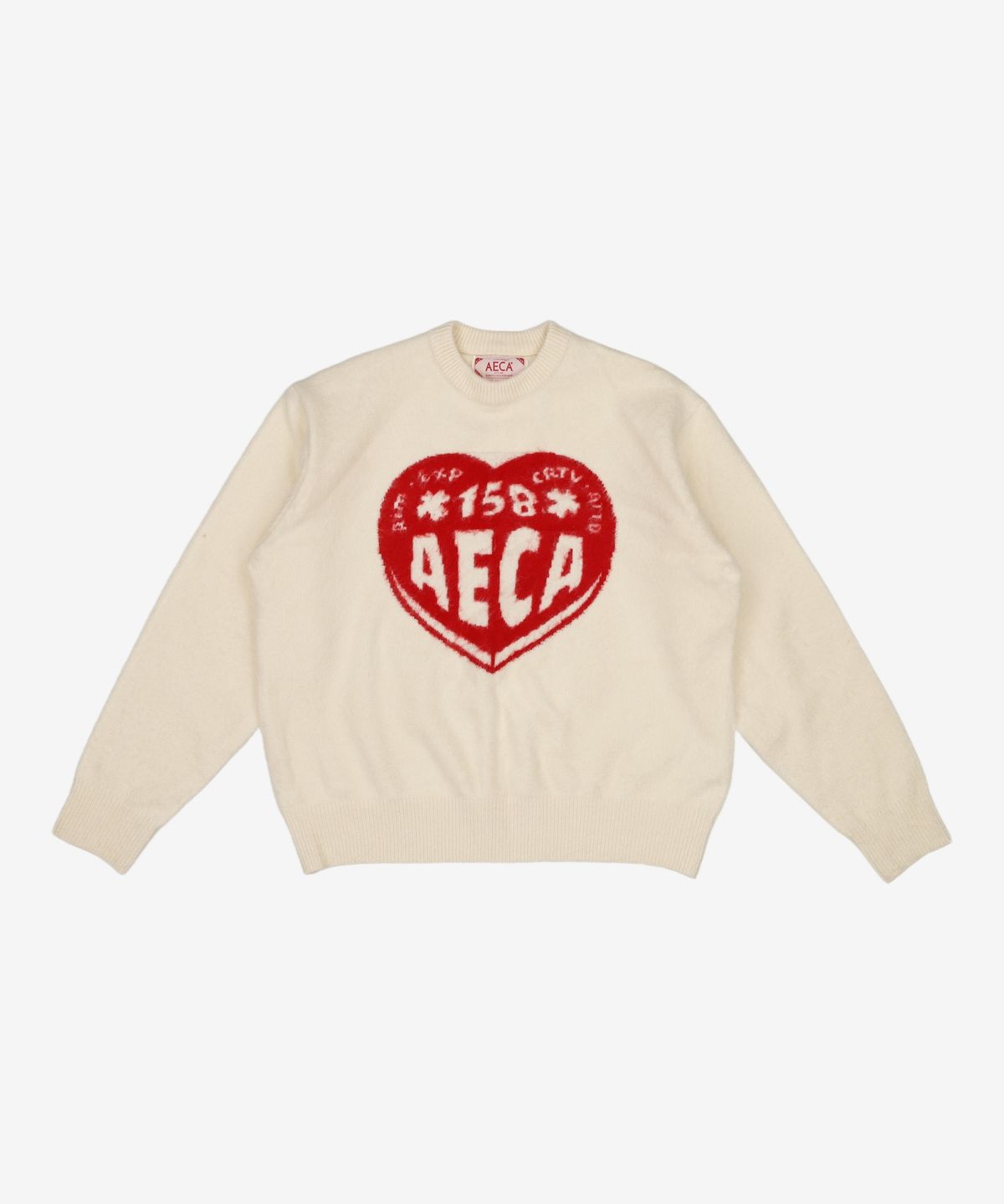 에이카화이트(AECA) AECA LOVE DOODLE KNIT-IVORY M