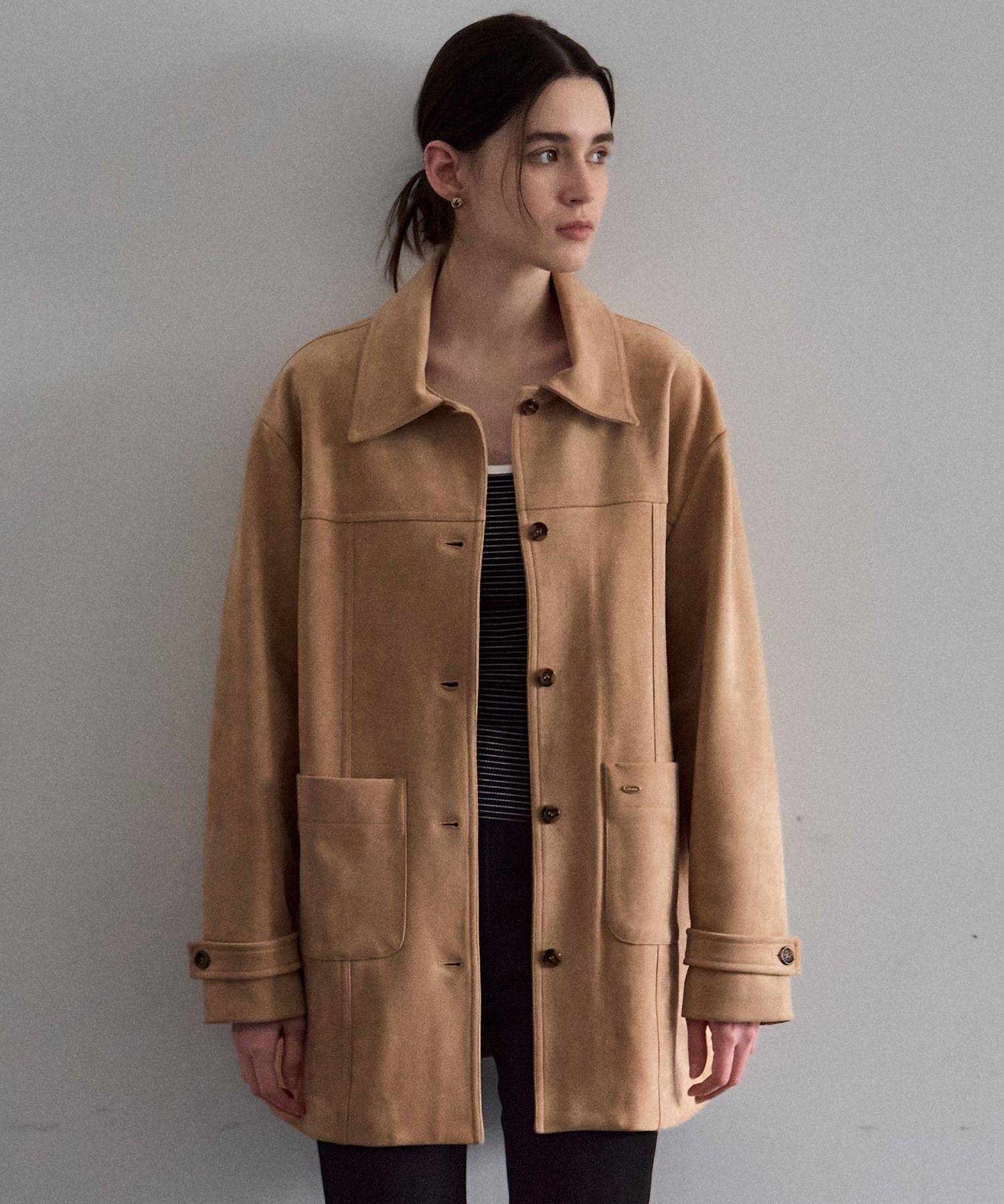 ジャケット・アウター FOLNUA MELLOW SUEDE HALF JACKET 폴뉴아(FOLNUA) MELLOW SUEDE HALF JACKET (4COLOR) - 사이즈 & 후기