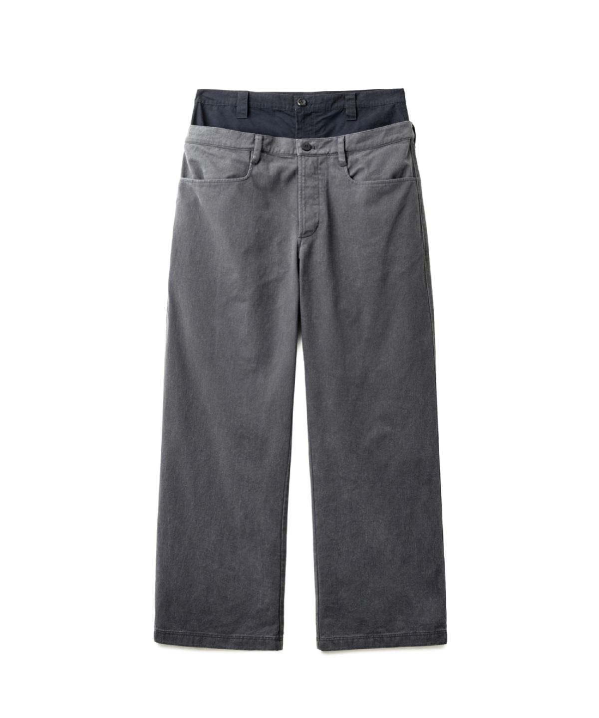 해칭룸(HATCHINGROOM) Double Waist Pants Charcoal