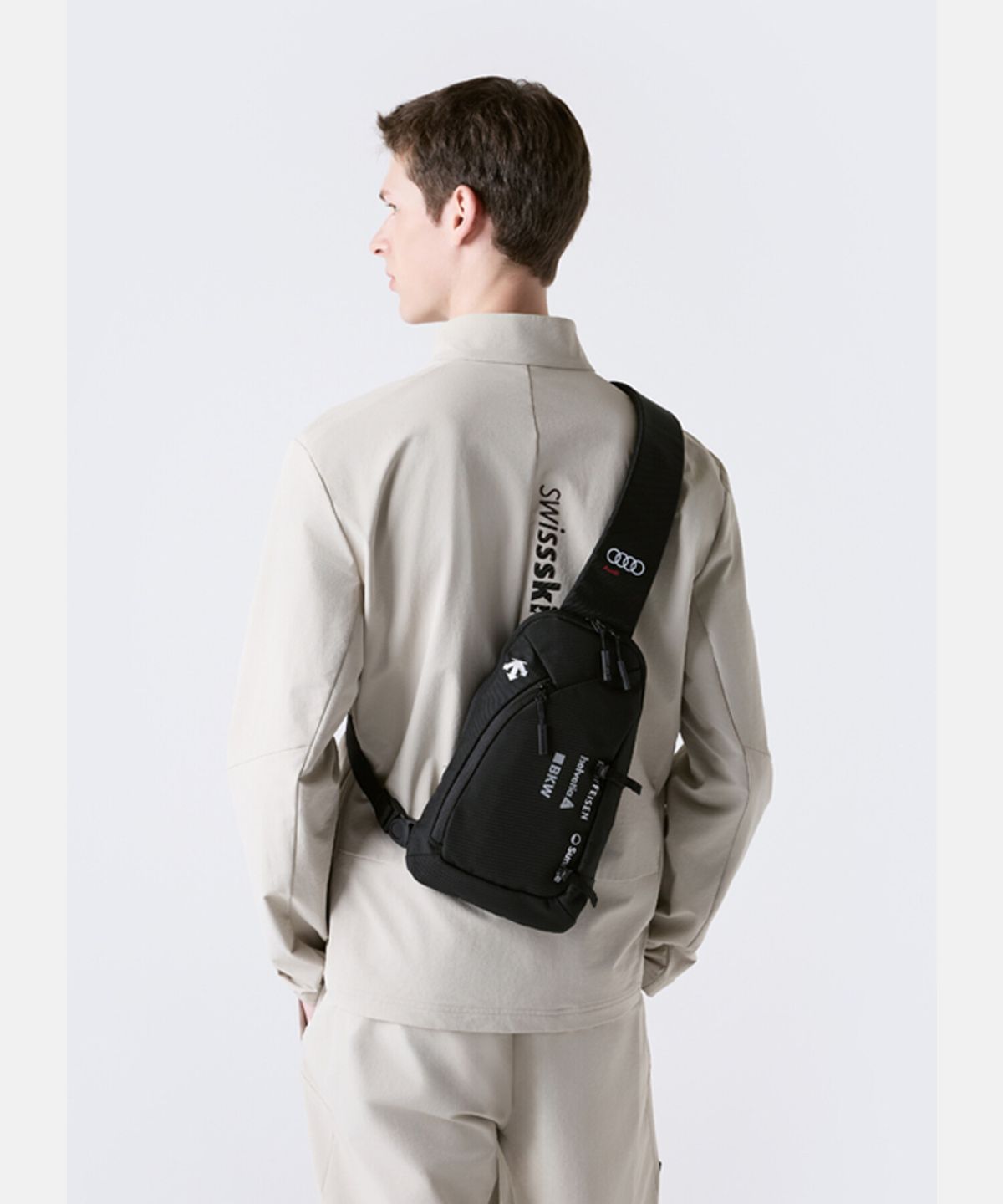 데상트(DESCENTE) 스위스 스키 슬링백 블랙 B 타입 SR323IBG71