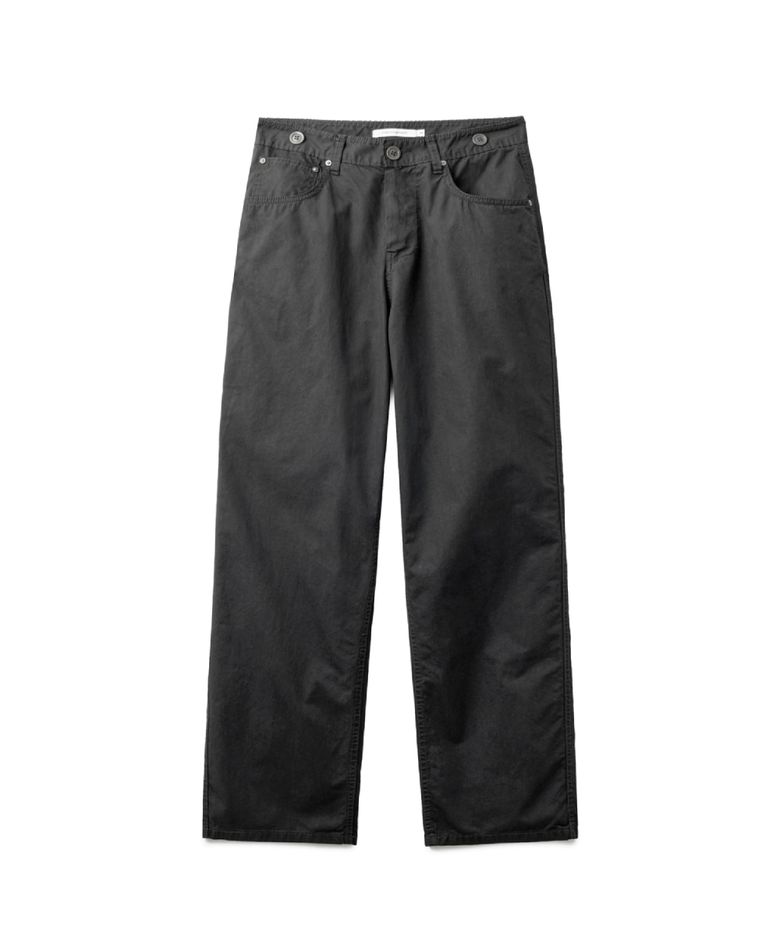 Shield Pants Herringbone Stripe Dyed Black