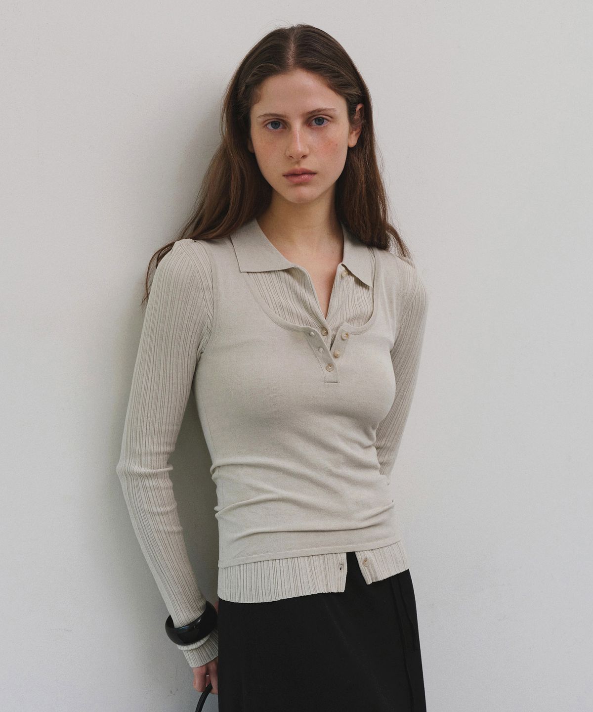 폴뉴아(FOLNUA) FORET COLLAR CARDIGAN SET (6COLOR)